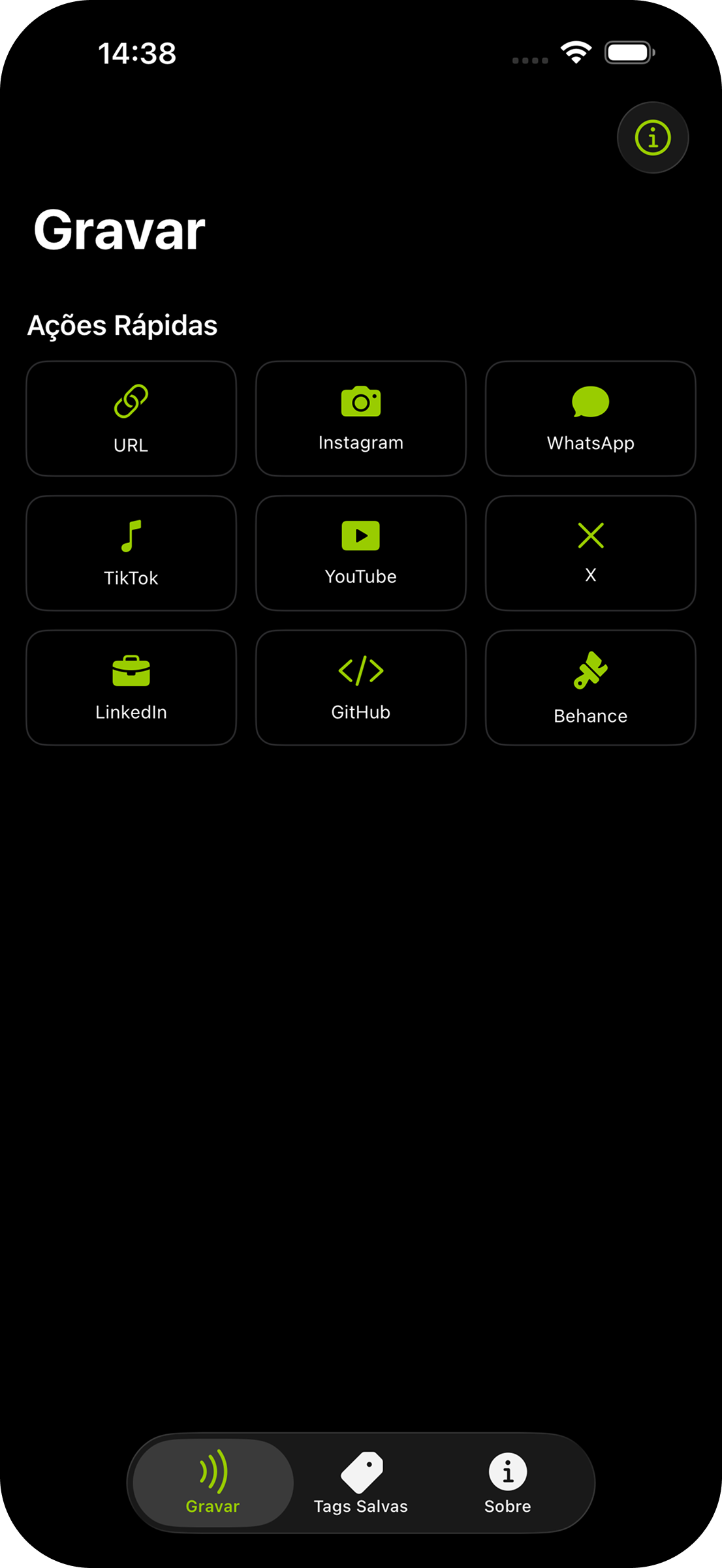 NFC Forge App Screenshot